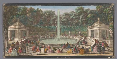 Vista sul Bosquet des Dômes nel Giardino di Versailles da Jacques Rigaud (possibly)