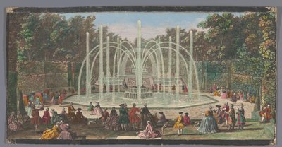 Vista sul Bosquet des Trois Fontaines nel Giardino di Versailles da Jacques Rigaud (possibly)