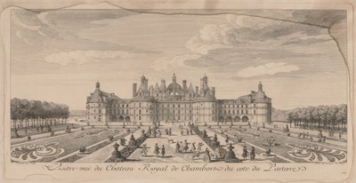 Castello di Chambord dai giardini da Jacques Rigaud