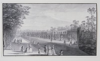 Orangerie e ha-ha, Villa di Lord Burlington da Jacques Rigaud