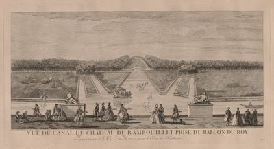 Il Castello dal Canale a Rambouillet da Jacques Rigaud