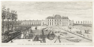 Veduta del castello di Meudon e di una parte del parterre da Jacques Rigaud