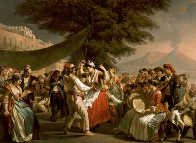 Volkstanz in Neapel von Jacques Sablet