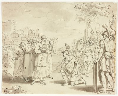 Alessandro prima del Gran Sacerdote da Jacques Stella