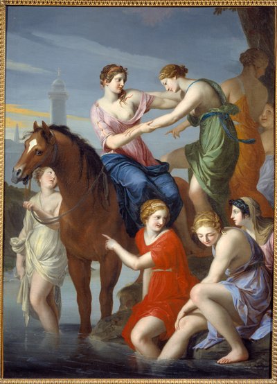 Antica Roma: Clelia attraversa il Tevere. L