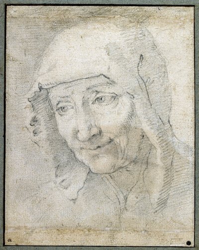 Testa di una vecchia da Jacques Stella