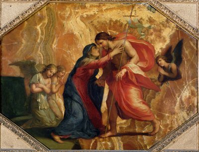 Gesù Cristo riceve la Vergine in cielo da Jacques Stella