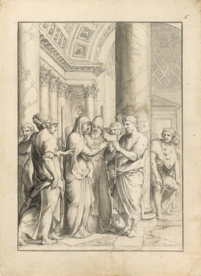 Matrimonio della Vergine, c.1640 da Jacques Stella