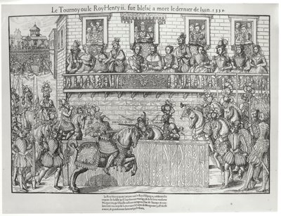 Torneo in cui Enrico II ricevette una ferita mortale, 30 giugno 1559 da Jacques Tortorel