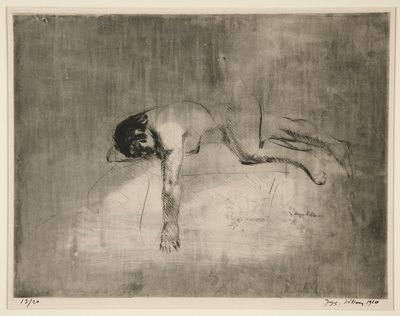 Nu couché (Nudo reclinato) da Jacques Villon
