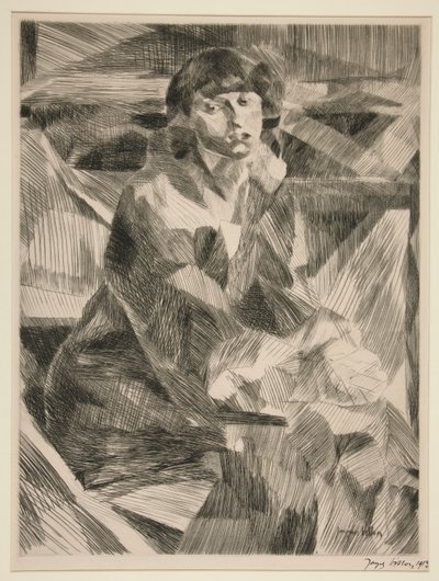 Ritratto di giovane donna da Jacques Villon