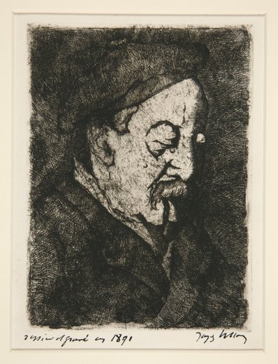 Ritratto del pittore-incisore Emile Nicolle da Jacques Villon