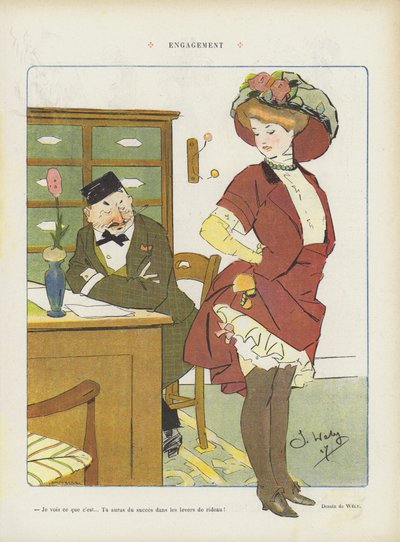 Illustrazione per Le Rire da Jacques Wely