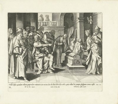 Generosità della povera vedova da Jacques de Bie
