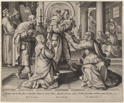 Presentazione al Tempio da Jacques de Bie after Maarten