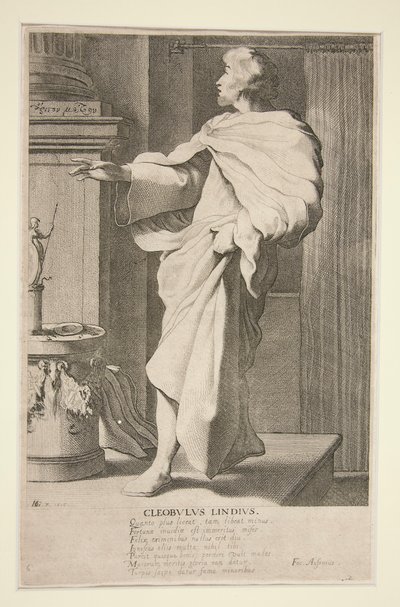 Cleobulo di Lindo, #6 dalla serie I sette saggi della Grecia da Jacques de Gheyn III