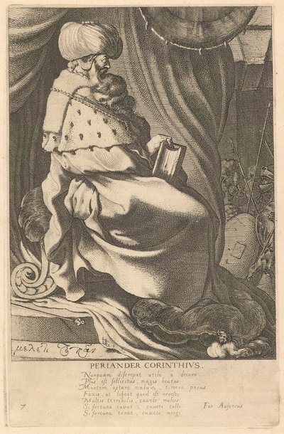 Periandro Corinzio, #7 dalla serie I Sette Saggi della Grecia da Jacques de Gheyn III