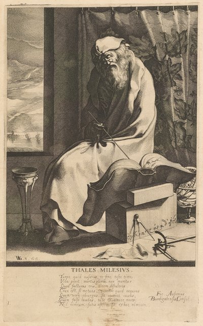 Talete di Mileto, #1 dalla serie I sette saggi della Grecia da Jacques de Gheyn III