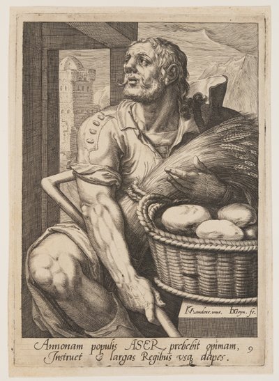 Asher, da I dodici figli di Giacobbe da Jacques de Gheyn II