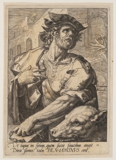 Benjamin, da I dodici figli di Giacobbe da Jacques de Gheyn II