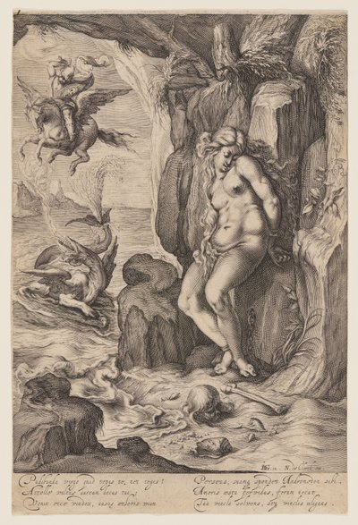 Perseo che libera Andromeda da Jacques de Gheyn II