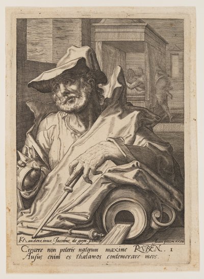 Ruben, da I dodici figli di Giacobbe da Jacques de Gheyn II
