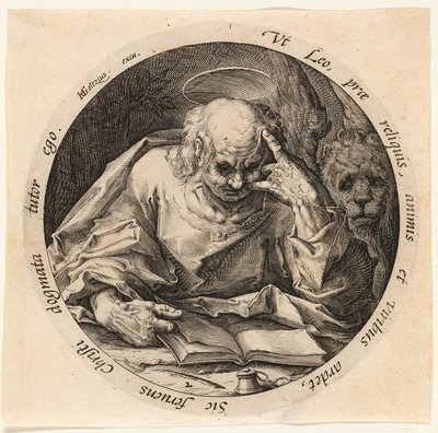San Marco, piatto secondo da I quattro evangelisti da Jacques de Gheyn II