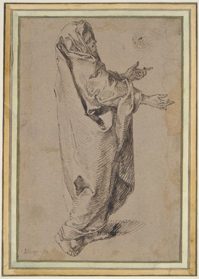 Studio per una Vergine Maria in Piedi da Jacques de Gheyn II