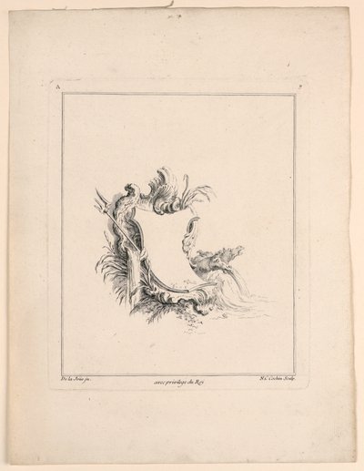 Stemma, da "Recueil Nouveau de Differens Cartouche" da Jacques de Lajoüe