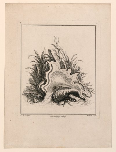 Stemma, da "Recueil Nouveau de Differens Cartouche" da Jacques de Lajoüe