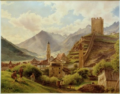 Veduta di Merano da Jakob Alt