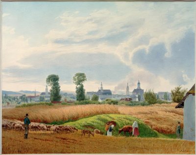Vista su Troppau da Jakob Alt