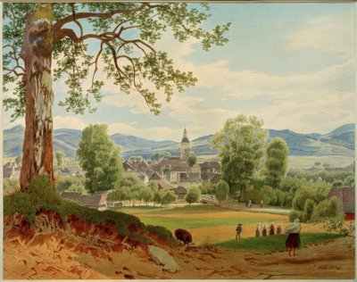 La cittadina di Jablunkau nel distretto di Teschner da Jakob Alt