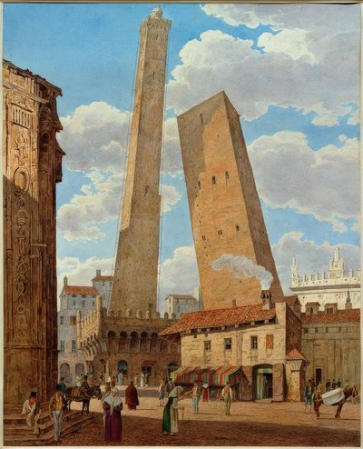Le torri Asinelli e Grisenda da Jakob Alt