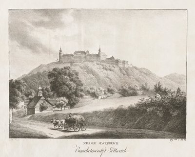 Bassa Austria, abbazia benedettina di Gottereich da Jakob Alt