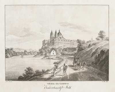 Nieder-Österreich, Abbazia di Melk, 1819 da Jakob Alt