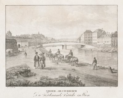 Bassa Austria, il ponte Ferdinand a Vienna da Jakob Alt
