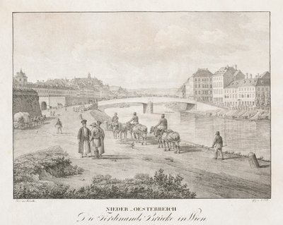 Nieder-Österreich, Il ponte Ferdinand a Vienna da Jakob Alt