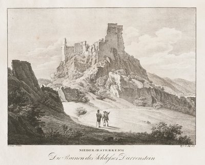 Bassa Austria, le rovine del castello da Jakob Alt