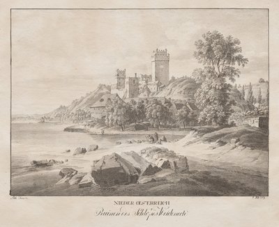 Bassa Austria, rovine del castello Weidenech da Jakob Alt