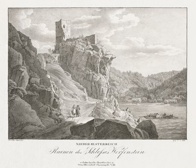 Bassa Austria, rovine del castello Werfenstein da Jakob Alt