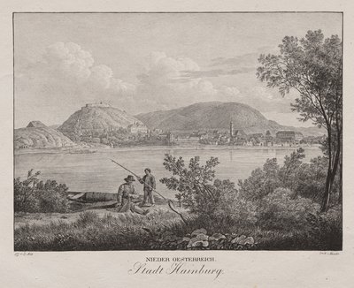 Bassa Austria, città di Hainburg da Jakob Alt