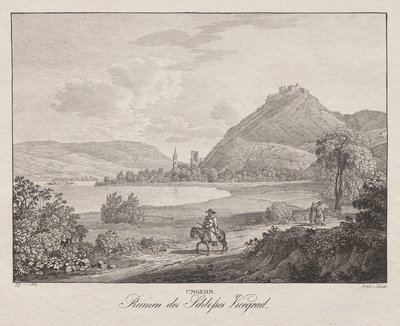 Ungheria, Rovine del Castello di Vicegrad da Jakob Alt