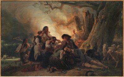 Il pastore colpito dal fulmine da Jakob Becker