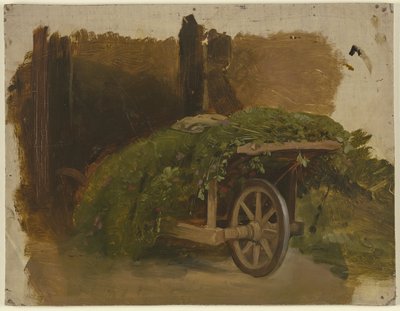 Carretto carico di erba tagliata da Jakob Becker