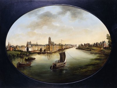 Veduta di Francoforte, c.1810-18 da Jakob Diezler