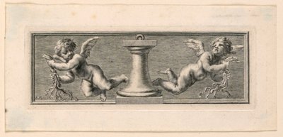Vignette con angeli e strumenti della Passione da Jakob Frey
