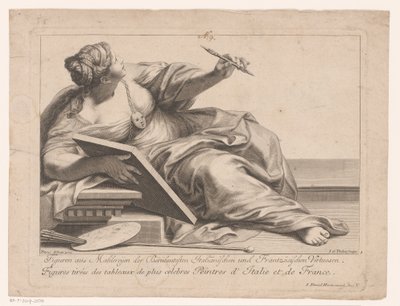Personificazione della pittura da Jakob Gottlieb Thelott