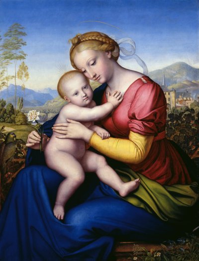 Madonna con bambino e pappagallo da Jakob Götzenberger