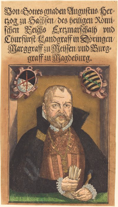 Augusto Hertzog di Sassonia da Jakob Lucius the Elder